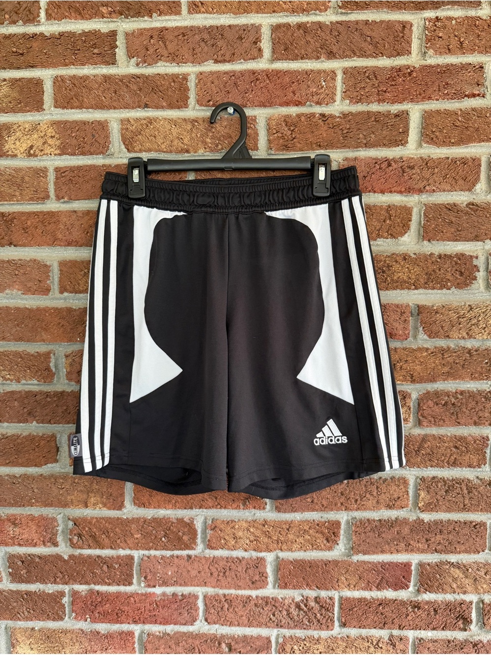 Adidas Womens Black and White Athletic Shorts. Size Large.